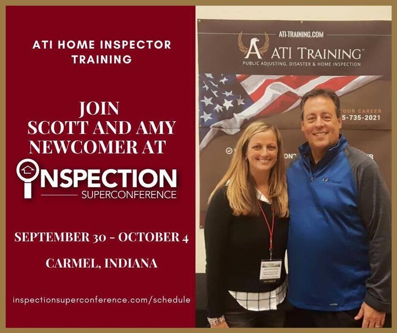 Scott and Amy Newcomer at the Inspection Super Conference