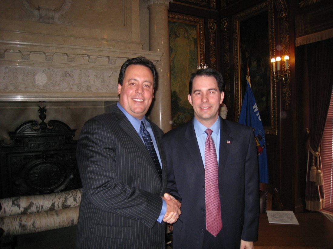 With Governor Scott Walker