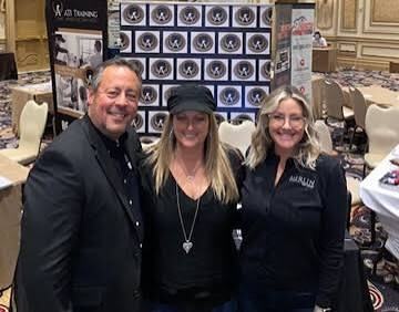 With the team at an industry expo